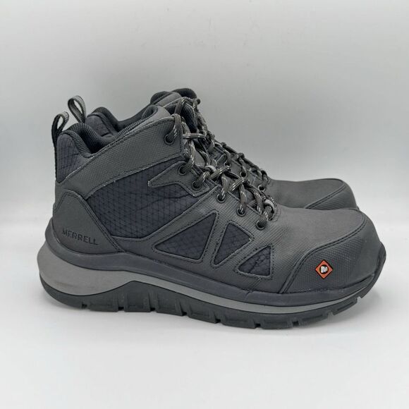 Merrell Work Fullbench Speed Mid Carbon Toe Boots J003319‎ Men Size 7M